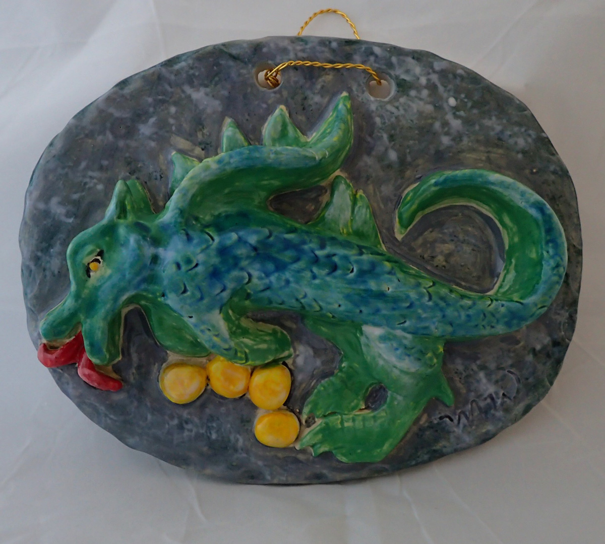 Ceramic Wall Art Dragon Mother #88